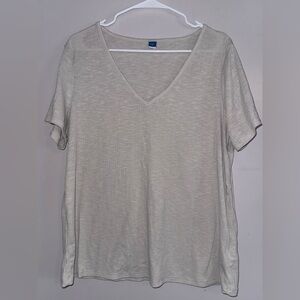 Old Navy Cream Short Sleeve Tee
